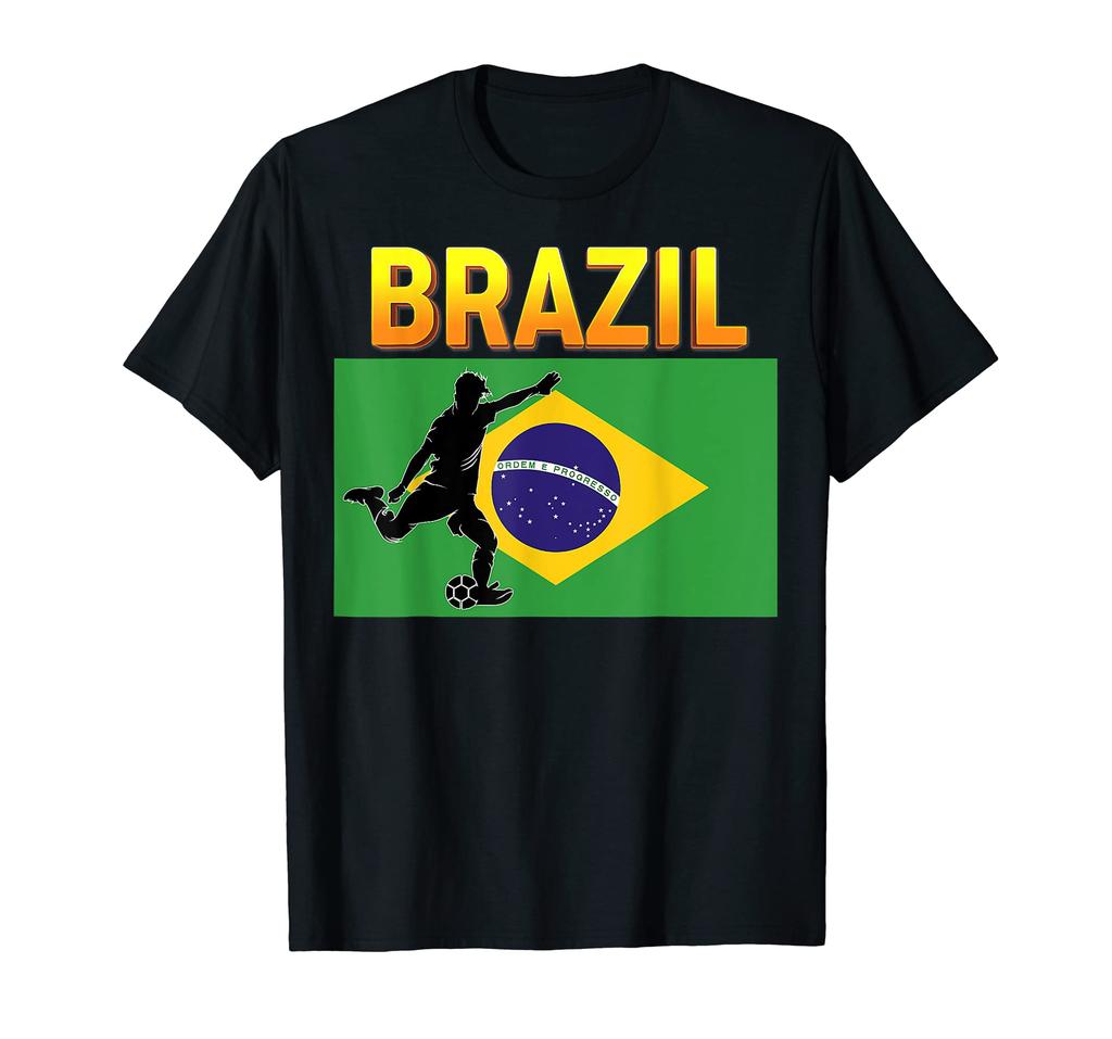 Brazil 2022 National Football Team Soccer Brazilian Fan 100 Cotton TShirt Men Women Short Sleeve T Shirt Tees For Fans Gift