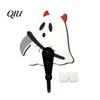 Punch Free Wall Storage Rack Halloween Themed Hook, Decorative Ghost Pattern Key Hanger, Self Small Bag Hanger for Bathroom Adhesive Backing Wood Base