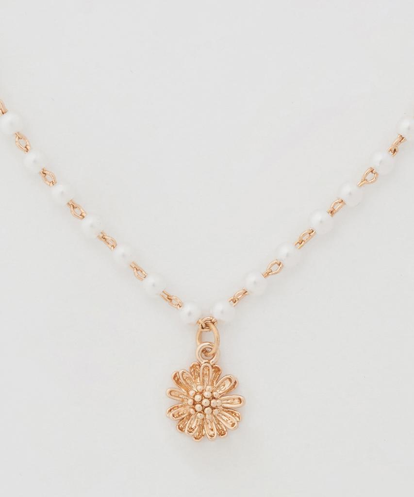 Ourhope Margaret Pearl Chain Necklace - Gold