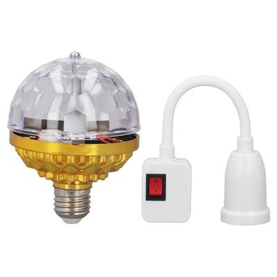 Colorful LED Rotating Ball Light 6W Metal Party Lights Ball with Universal Socket for Karaoke