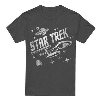 STAR TREK Unisex Adult Through Space T-Shirt