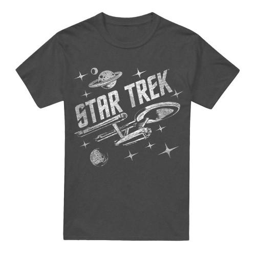 STAR TREK Unisex Adult Through Space T-Shirt