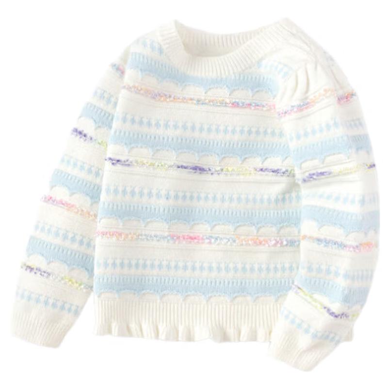 Balabala Girls  Elsa Faux Mink Knit Sweater 100