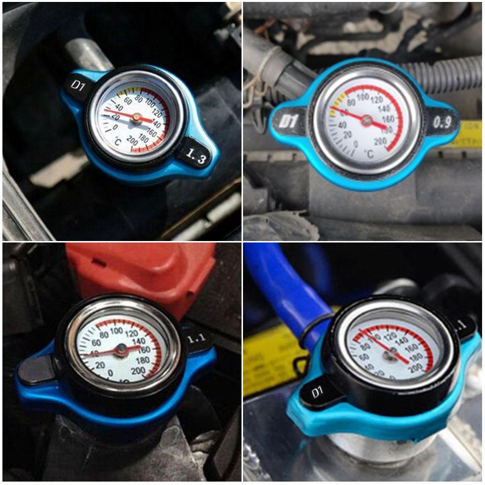0.9Bar 1.1Bar 1.3 Bar Big or Small Head Thermost Radiator Cap Cover Water Temperature Gauge Cover