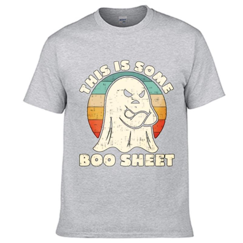 Atmungsaktives T-Shirt Reisen Für ihn Rundhals-T-Shirt Große Größe Das Ist Ein Geister-Design Retro Herren-T-Shirt Wesentliches T-Shirt