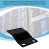 BNWMEPC 1U Rack Adapter Bracket 19-Inch Mount Recessed Depth Extender Server Network Equipment Rack Mount Reducer