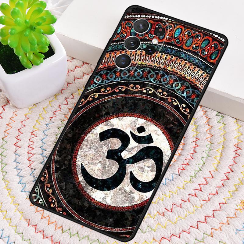 Aum om Namaste Symbol Zen soft Phone Case for Samsung Galaxy note 10 pro S26 Ultra S23 S24 FE S25 S21 S22 PLUS shockproof Cover