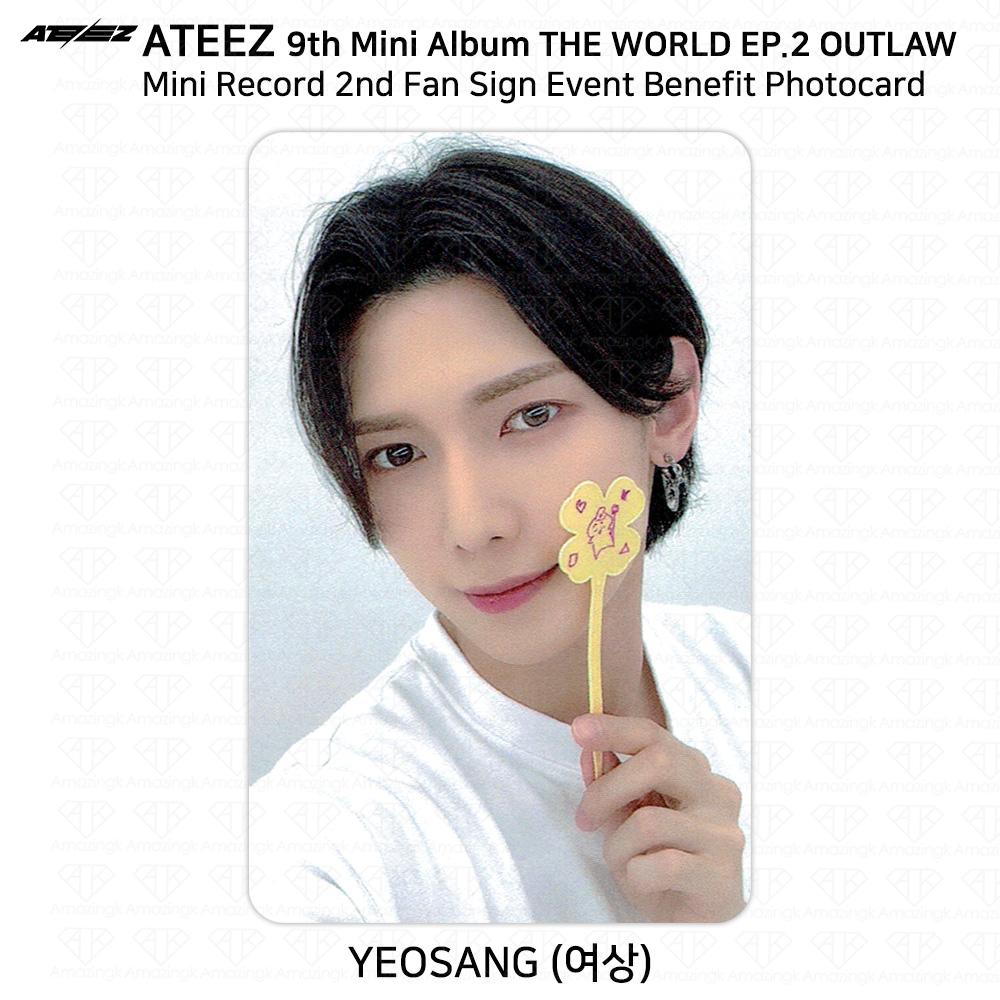 ATEEZ THE WORLD EP.2 OUTLAW Fan Sign Event Benefit Photocard Minirecord Everline