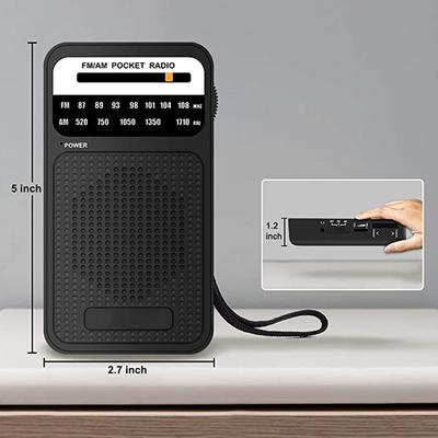 Radio mini AM FM SW de 3 bandas, delgada, de bajo ruido, retro, con buena recepción y venta en Internet