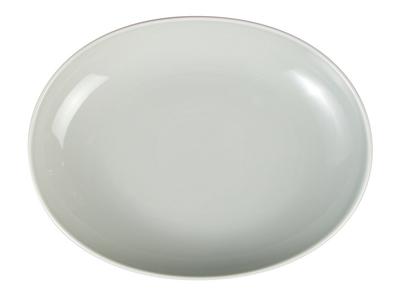 Nishikai Toki Hasami Ware Common BowlPlate, Oval, Gray, Diameter Approx. 27cm, Microwave and Dishwasher Safe, Made In Japan, 13239
