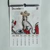 2026 Strange Cat Calendar Whimsical Cat Design Vintage Gothic Hanging Wall Calendar For The Entrance Hall And Bedroom Decoration