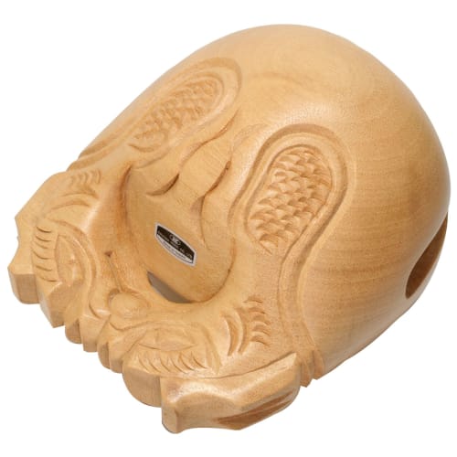 Kikutani Mokugyo (wood fish), 3.5 inches (10.5 cm), TB-10.5, Natural