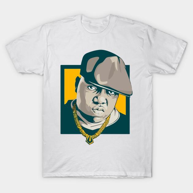 

Men Black Print T-shirt B.I.G Portrait No-Cut Transfer Paper Print Cotton Tshirt 3XL