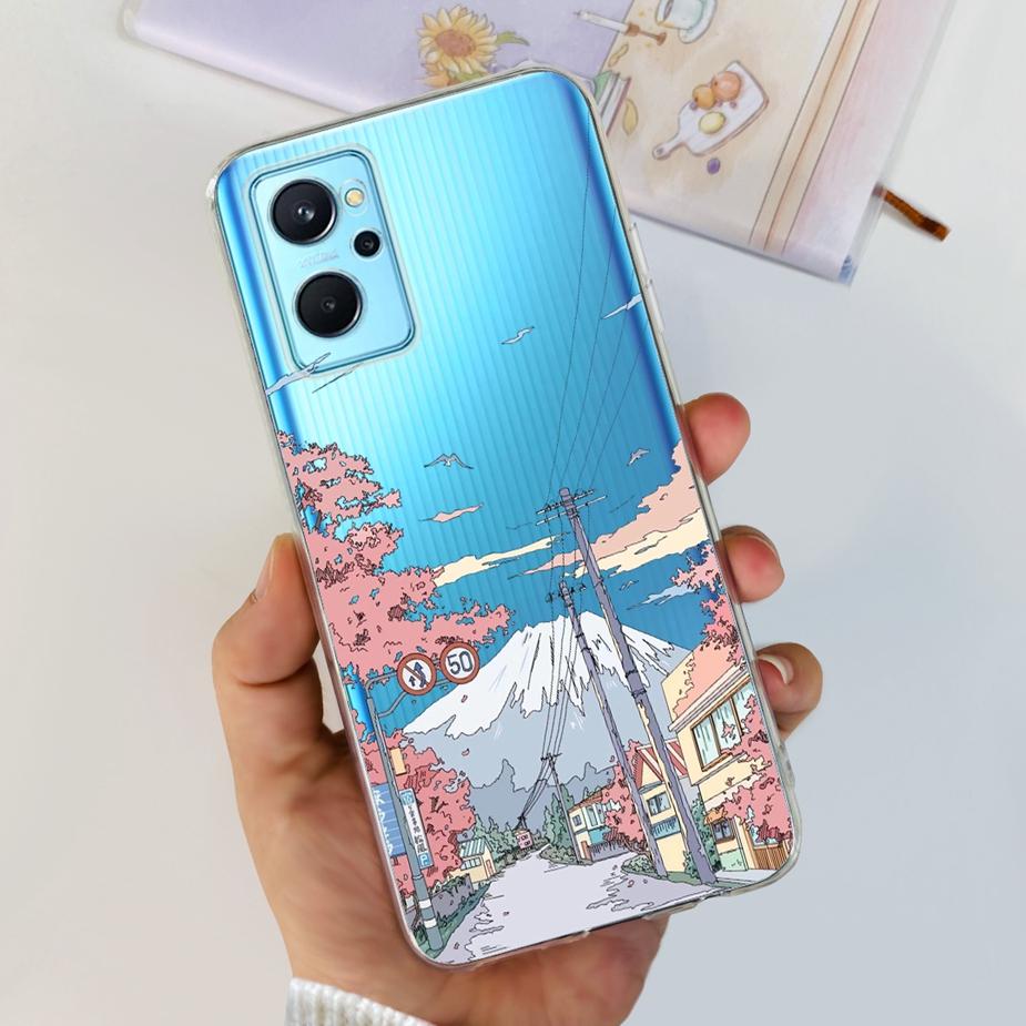 For Realme 9i Case RMX3491 New Fashion Painted Cover Clear Silicone Soft TPU Phone Case For Realme 9i 5G RMX3612 Realme9i Fundas
