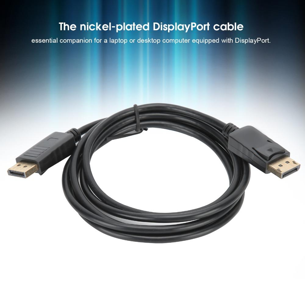 2PCS 4K@60Hz DP to DP Cable 6ft/1.8M Male to Male Adapter Cable  Gaming Monitor