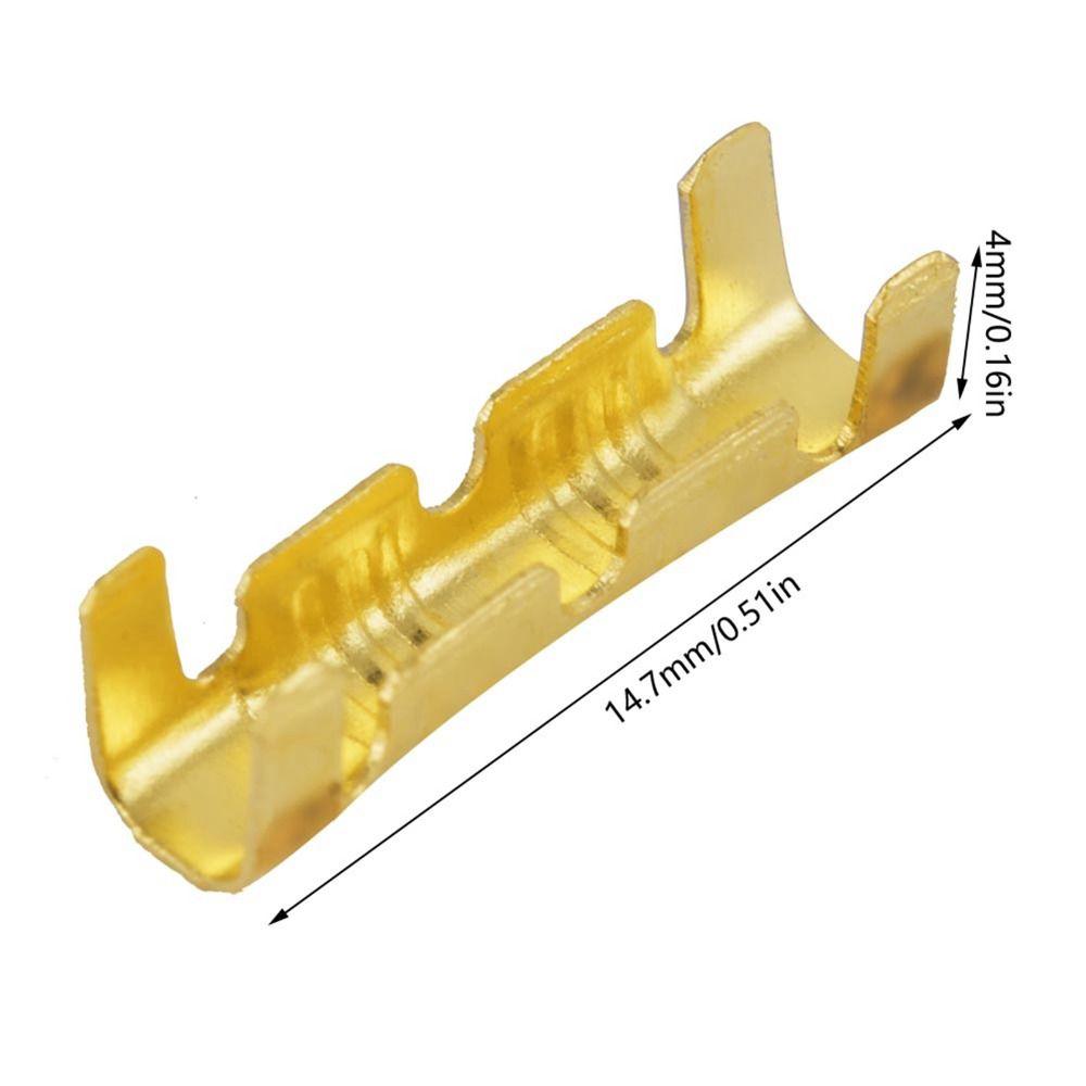 100 PCS Non-Insulated Crimp Terminals Brass Wire Connector U-Shaped Terminal  Electricity