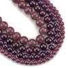 Dark Purple Cracked Crystal Quartz Glass Round Loose Beads for Jewelry Making DIY Bracelets Accessories 15'' 6/8/10/12mm