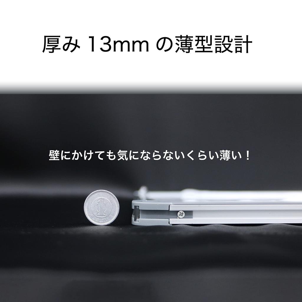 Asmix Asuka Whiteboard, Aluminum Frame, AWB056, Medium, 450 x 300 mm, Wall-Mounted, 11 mm Thick, with Sliding Tray