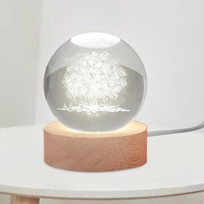 Night Light Mini Table Lamp Desktop Gift Ornament Lucky Tree Figurine for Office