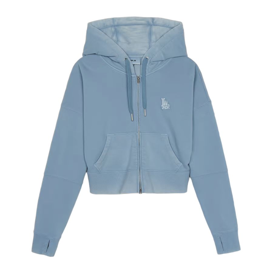 

New MLB Los Angeles Dodgers Sweatshirt Women s Light Indigo 3FTRB1351-07INL M