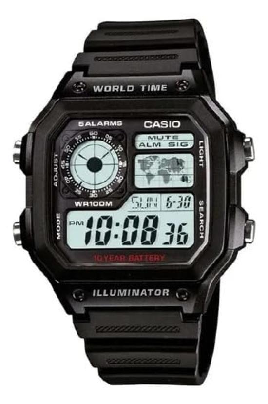 CASIO Digital Watch Overseas Model (Casio) AE-1200WH-1A Men's