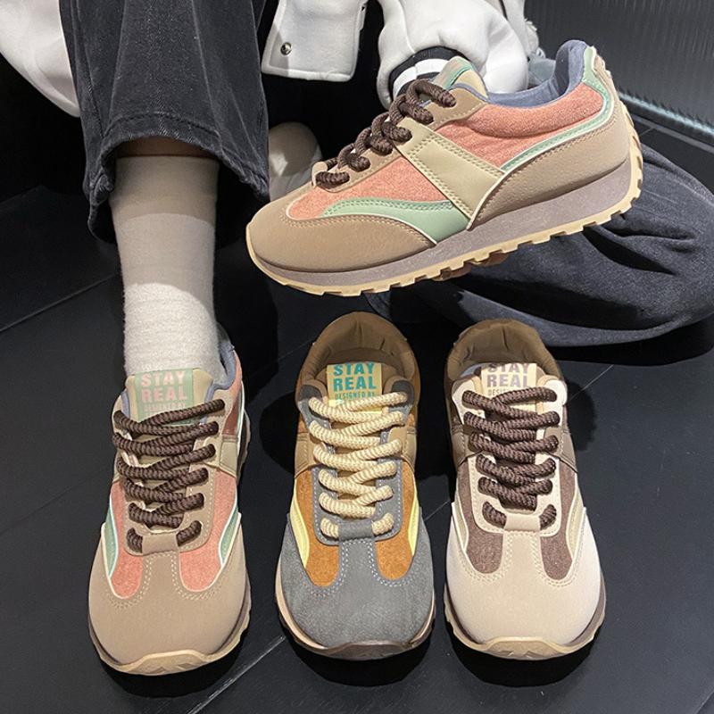 Women's Luxary Sneakers Vintage Platform Sports Shoes Women  Autumn New Sports Running Casual Shoes Ladies Vulcanize Shoes