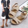 Women's Summer Flat Casual Velcro Sandals with Exposed Toes and Fish Mouth Women's Shoes