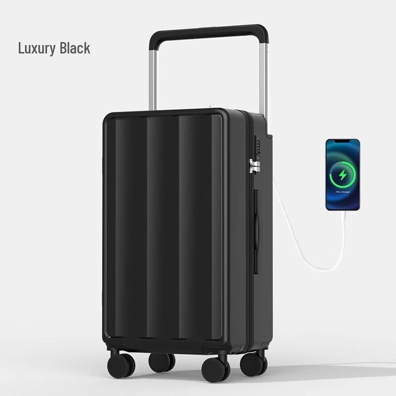 Oumanfei Wide-Handle Spinner Luggage