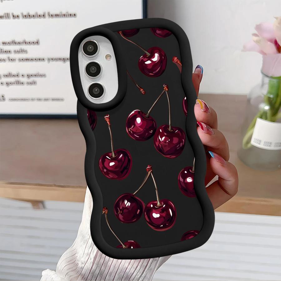 Soft Phone Cover Case for Samsung Galaxy A52 A21s A13 A16 A11 A15 A14 A12 A03 A06 A23 A05 A33 A22 A04 A53 Fruit Cherry