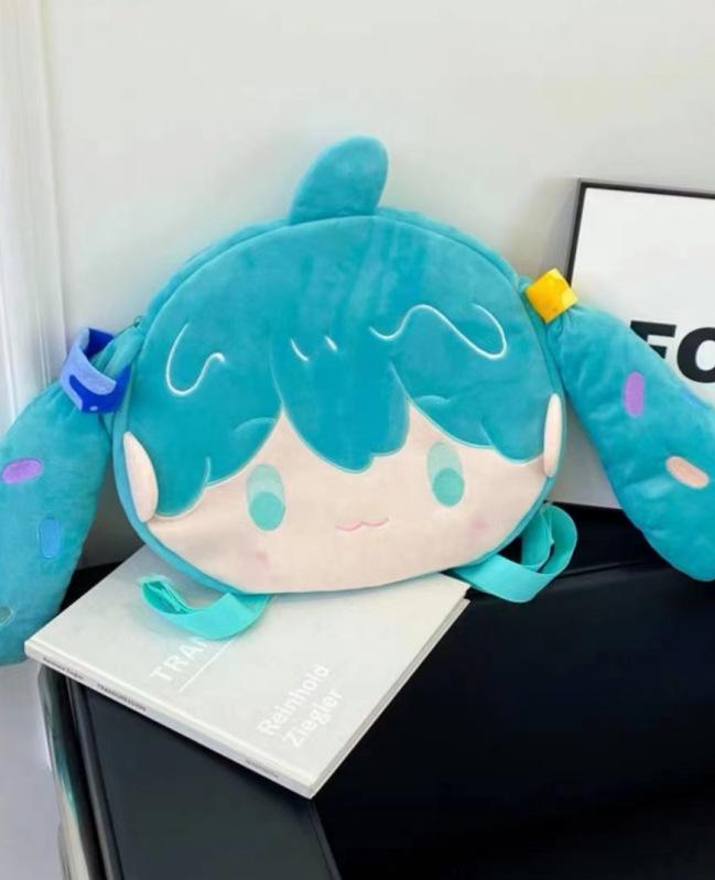 

Хатсунэ Мику Прищуренные глаза Ита-бэг Плюшевый рюкзак - Школьный рюкзак большой вместимости Backpack