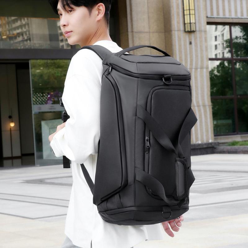 Men's High-End Wear-Resistant Insulated Travel Fitness Bag with Wet/Dry Separation