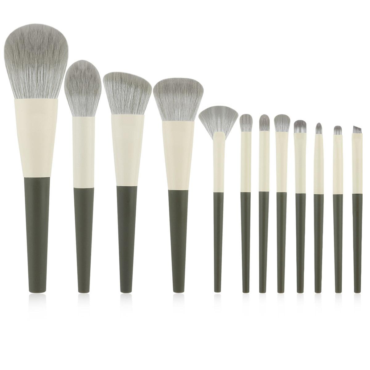 

New 12 Travel Portable Makeup Brush Set High Quality Soft Spray YouTube Loose Powder Blush Grooming Brush