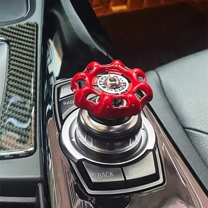 Car Central Control Knob 3D Faucet Valve Car Engine Ignition Start Stop Button Cover Car Button Cover Car Interior Ornament