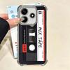 Vintage 90S Cassette Tape Pattern Soft Phone Case For Xiaomi Redmi Note 14 15 Pro Plus 13 12 11S 11T 5G 10 9S 9 Plating Anti-Fal