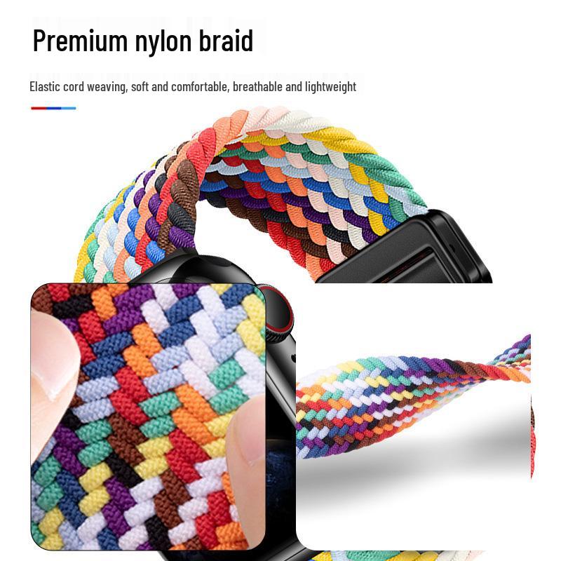 Geflochtenes Magnetarmband aus Nylon für Apple Watch S11