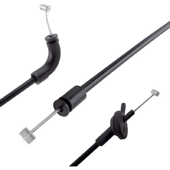 3Pcs Front Center Rear 3pcs Hood Release Cable Kit Fit For BMW 740i 2001, 745i 02-05, 750i 750Li 06-08, 760i 04-06, 760Li 03-08, Alpina B7 07-08