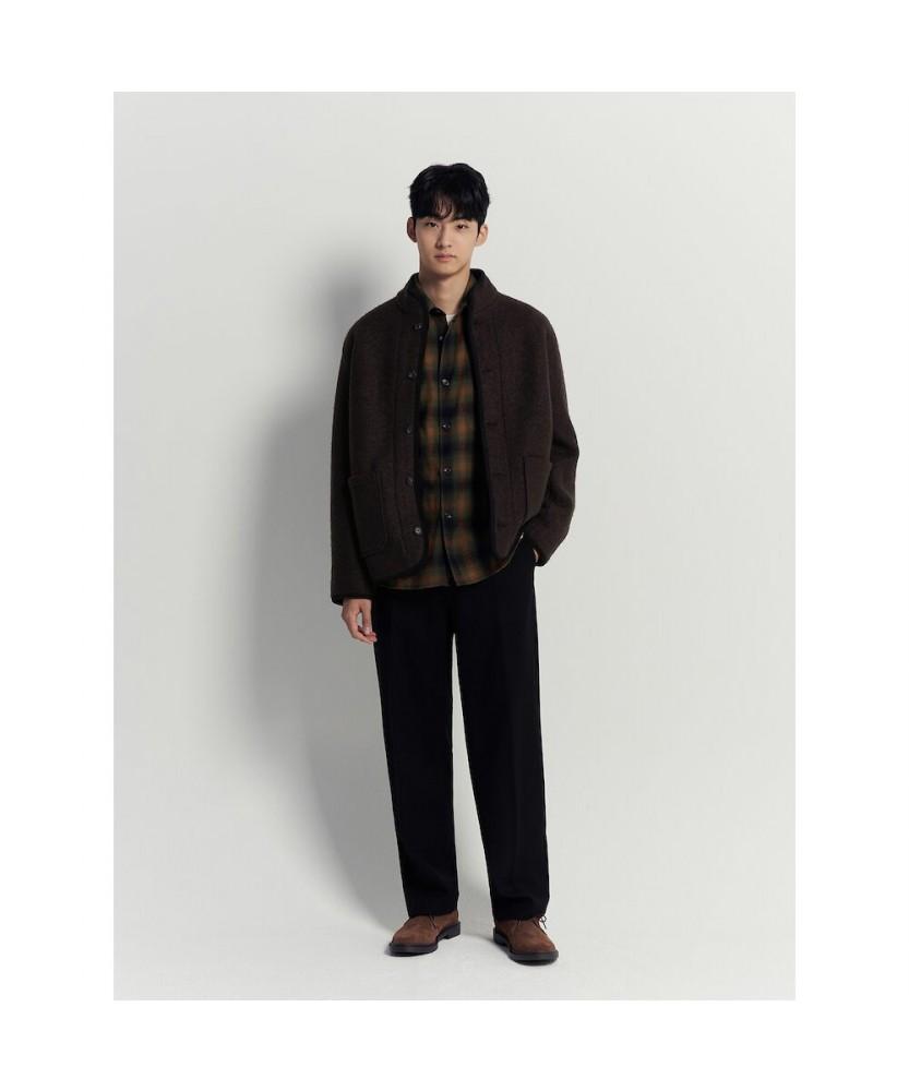 Beanpole Men Fleece Button-Up Cardigan Brown