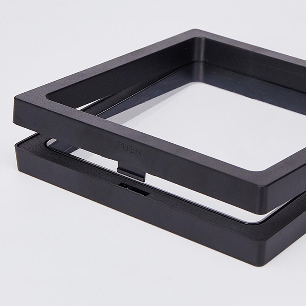 10pcs 3D Floating Frame Display Case Free Standing Floating Jewelry Storage Case for Coins Minerals Watches