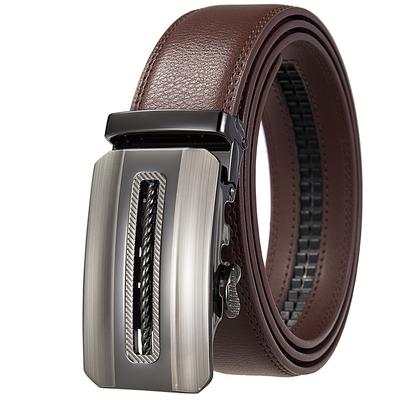 Casual Men'S Belt, Casual Business Cowhide Belt, Automatic Buckle Belt Ly36-40 2688-1