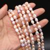 Boho Handmade Through Hole Pearl 5-6mm, Multicolor Natural Freshwater Pearls Beads for Jewelry Making DIY Necklace Accessories, Mother's Day Gift 36cm