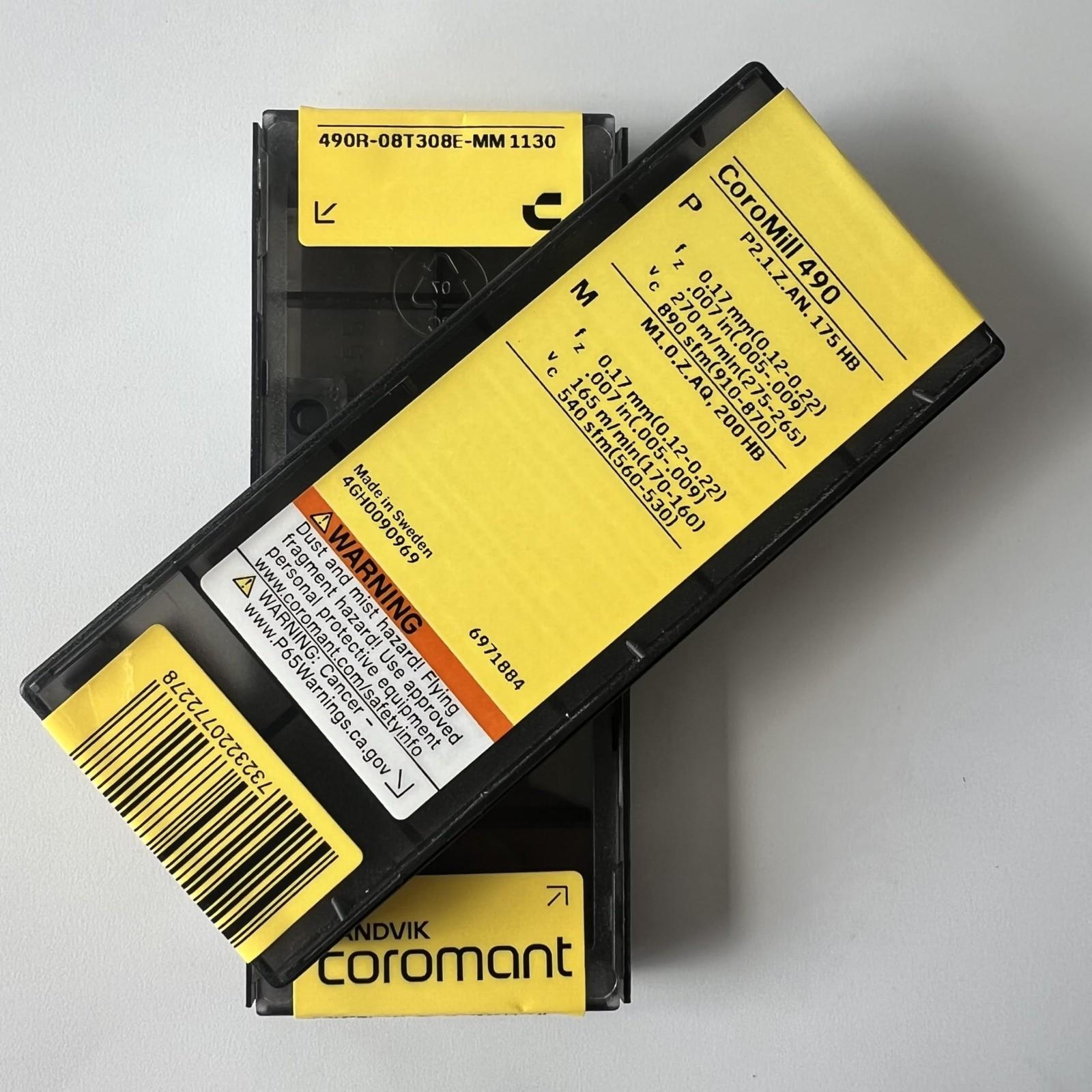 

SANDVIK / 490R-08T308E-MM 1130 / Original Swedish hard alloy blade 10 Pcs