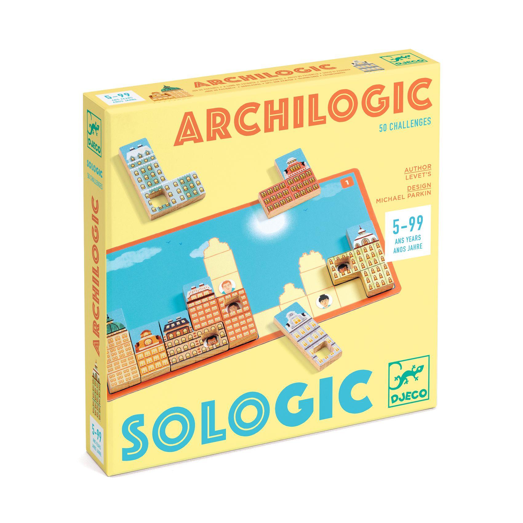 Djeco Tower Logic Archilogic Board Game (Recommended for ages 5+)