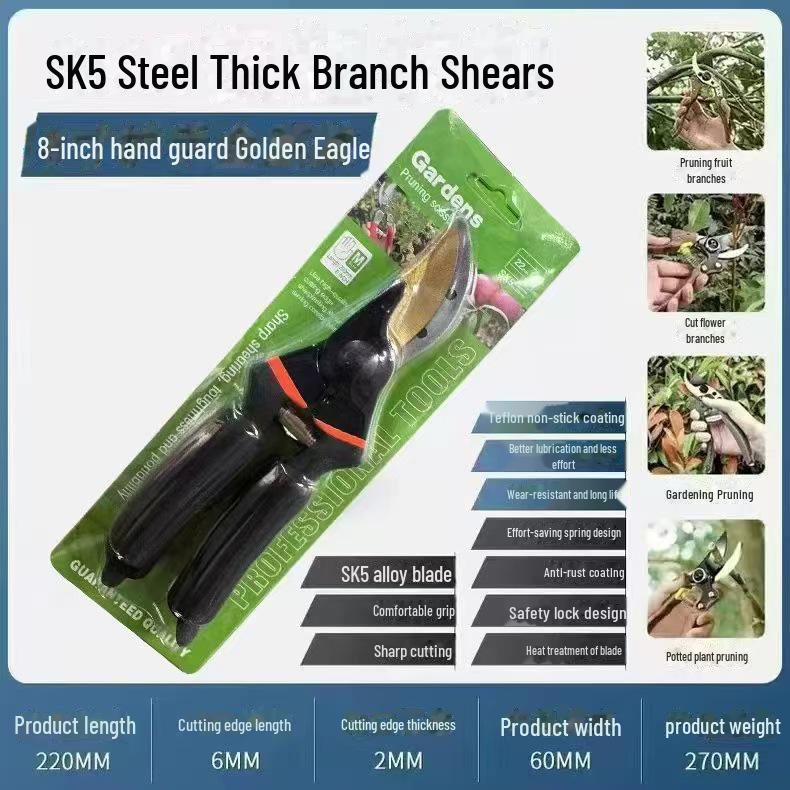 Garden Pruning Shears for Fruit Trees and Thick Branches