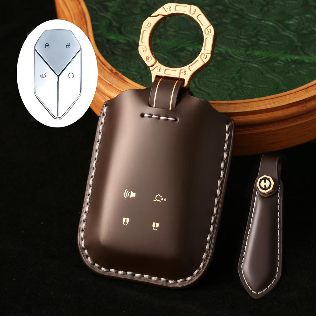 Suitable for 24/25 Mazda EZ6 key cover 2025 new EZ60 special leather all-inclusive car case buckle