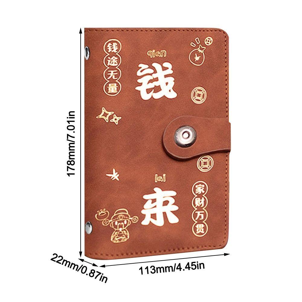 Waterproof 50 Envelopes Money Saving Challeng Large Capacity Cash Storage Book