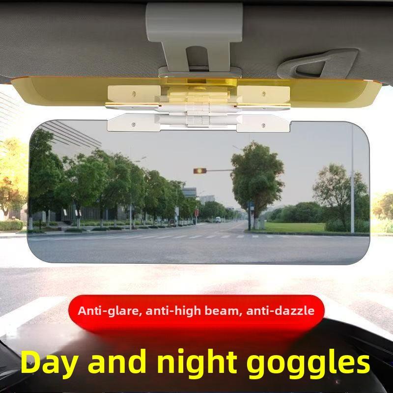 Car Sun Visor UV Blocking Anti Glare Sun Shade Polarized Anti-Dazzle Sunshade Day and Night Dual Use Sun Blocker Car Accessories