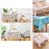 Waterproof Peva Tablecloth With Adorable Cartoon Design Perfect For Home Dining Decor