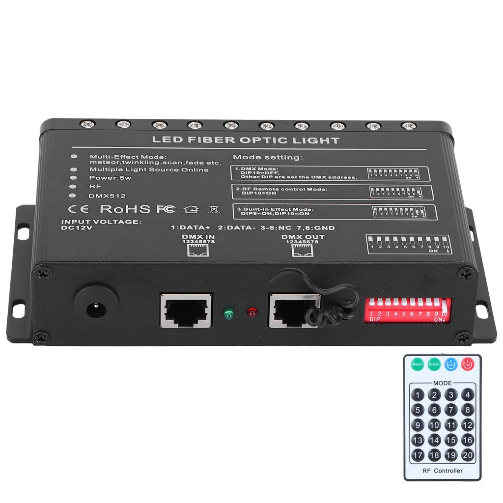 5W Fiber Optic Light LED Ceiling Star Ambient Light Source with 10 Hole for Living Room Bedroom