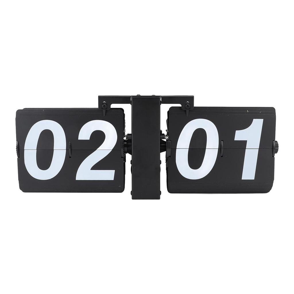 Automatisk Flikklocka Minimalistisk Retro Mekanisk Digital Nedfällbar Klocka för Kontor Skola Hotell