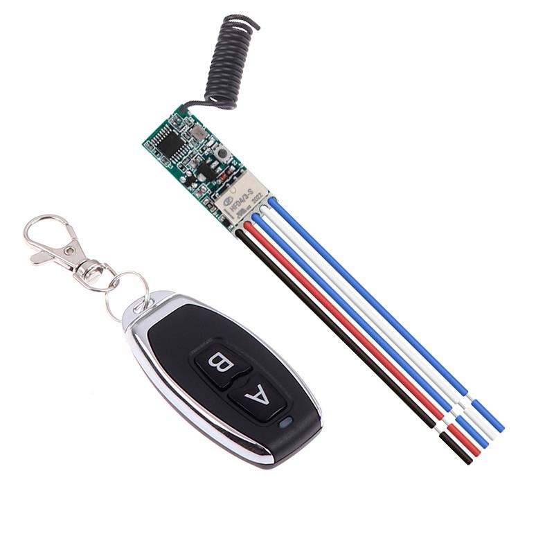 433Mhz Rf fjernkontroll relékontrollbryter Scooter trådløs 1-kanals mottaker sender